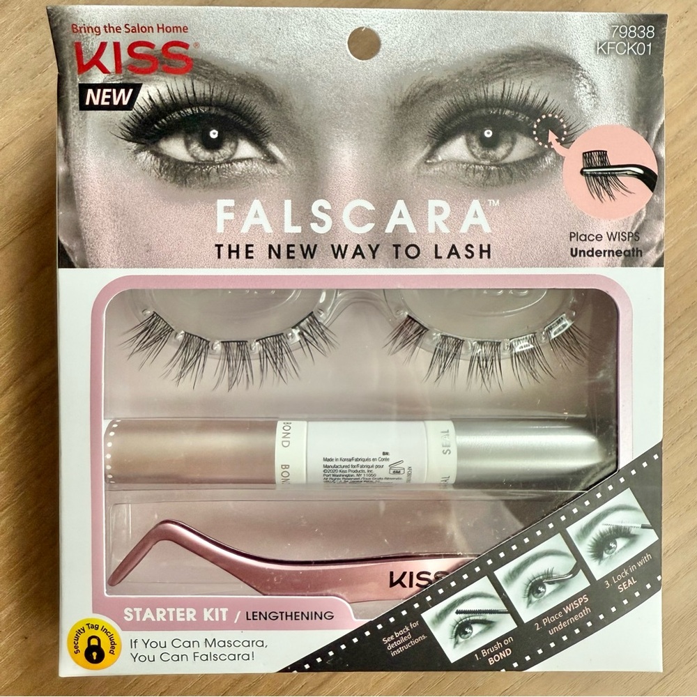 New: KISS Lash Set including Falscara Starter Kit, 2 strip lashes, 2 lash glues - Picture 2 of 6